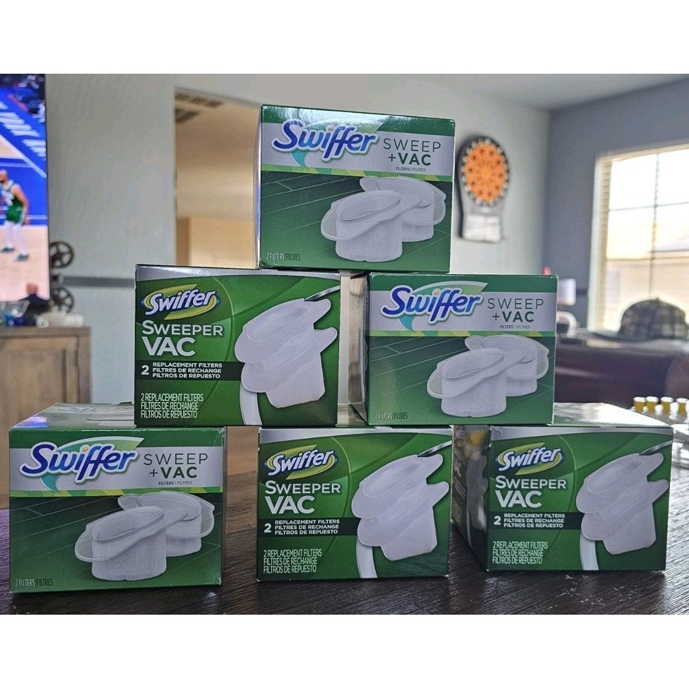 6-Swiffer Sweeper Vac Vacuum 2 Pack Replacement Filters